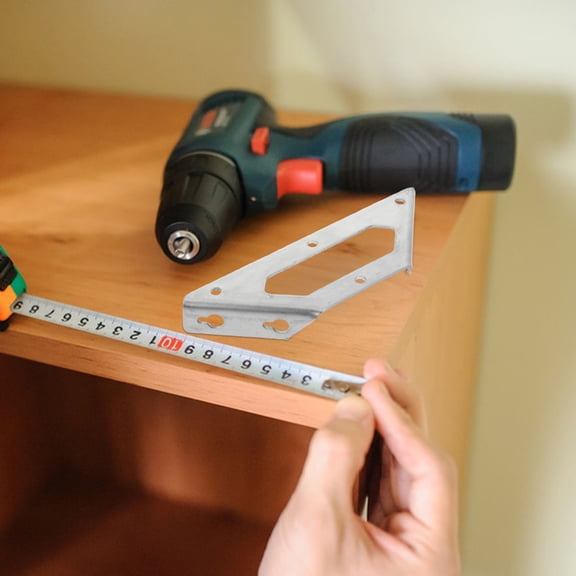 PTOOTP 8pcs Adjustable Angle Fixing Frame For Cabinets Support In Stainless Steel