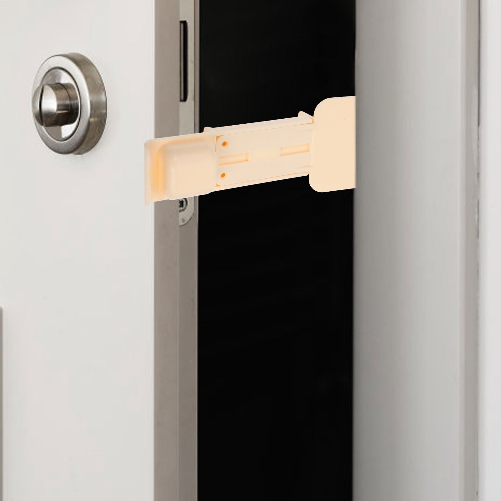 PTOOTP Portable Cat Door Barrier Adjustable Sturdy ABS Beige for Home ...