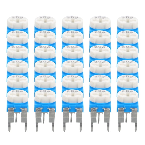 PTOOTP 30Pcs High Precision Variable Resistor Trim Potentiometer for Breadboard Electronic Components