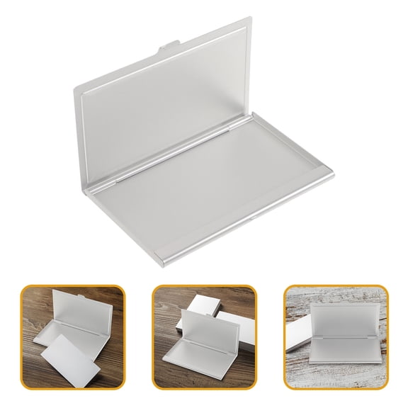 PTOOTP Aluminum Business Card Holder Metal Case Sublimation Heat Transfer Professional Card Box