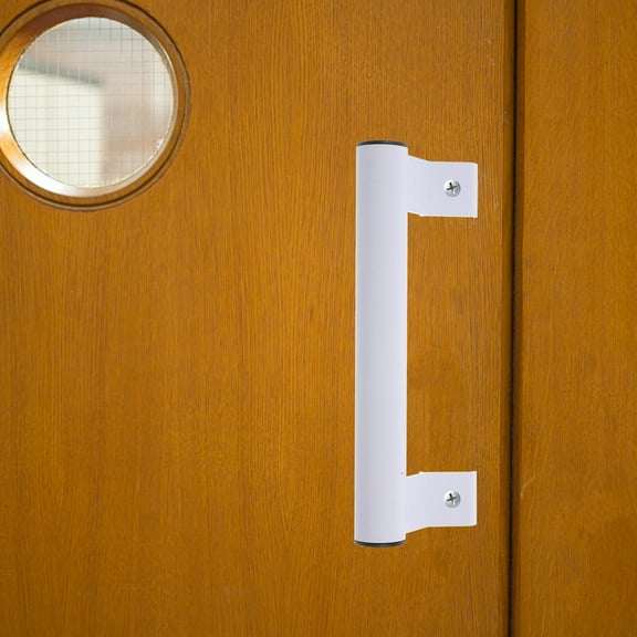 PTOOTP Aluminum Sliding Door Handle White for Interior Doors with Simple Screw Installation
