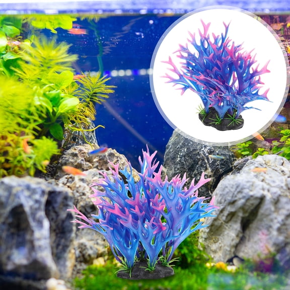 PTOOTP Plastic Deer Horn Coral Aquarium Ornament for Fish Tank Decoration and Landscape Accessory 1 Piece