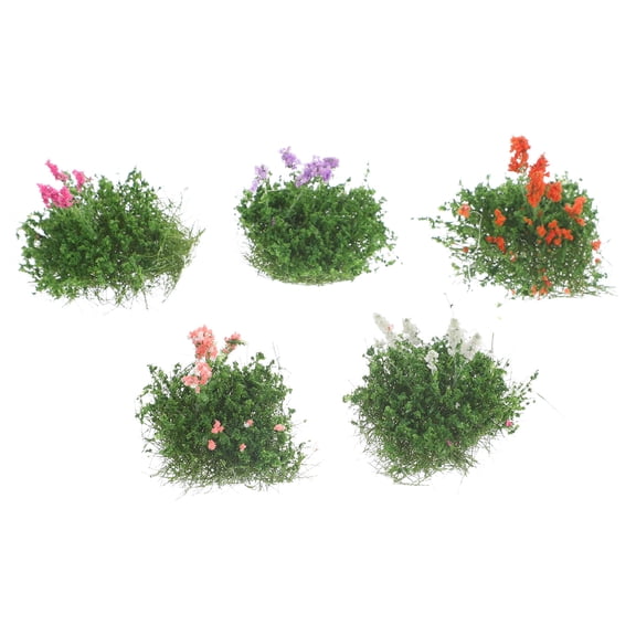 PTOOTP Assorted Color Plastic Flower Cluster Model for Landscape Decor, 1 Box - Garden Ornament