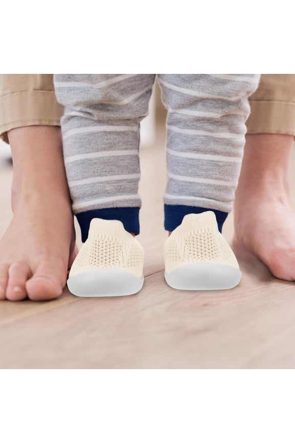 Toddler Boys Squeaky Shoes Lightweight Mesh Infant Shoes Antislip Sneakers for Autumn and Spring 1 Pair