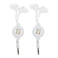thumbnail image 1 of PTOOTP Elastic Stretch Earphones, White, Lightweight, Noise Isolation, Easy to Use, 2Pcs, 1 of 8