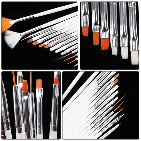 PTOOTP Back to School 30Set Cake Decorating Paint Brushes Plastic White for DIY Tools and Personal Users