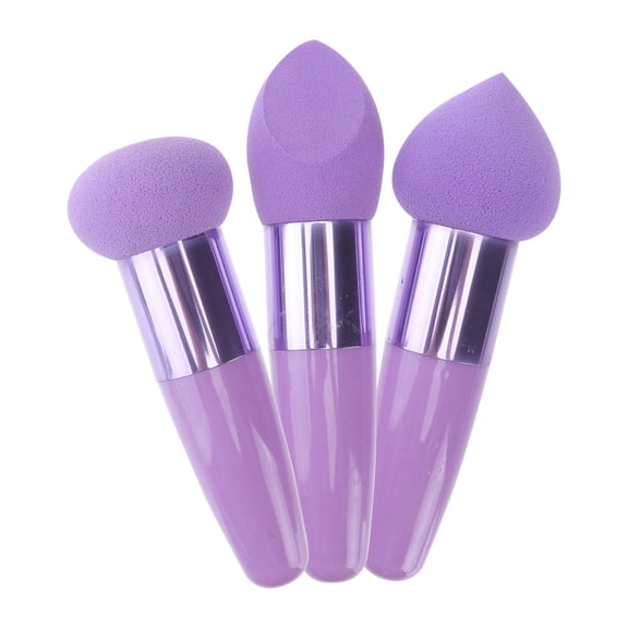 PTOOTP 3Pcs Purple Makeup Sponge Pens for Smooth Foundation Application