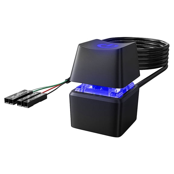 PTOOTP Remote Pc Power Button Black Copper for Home Computer Accessory