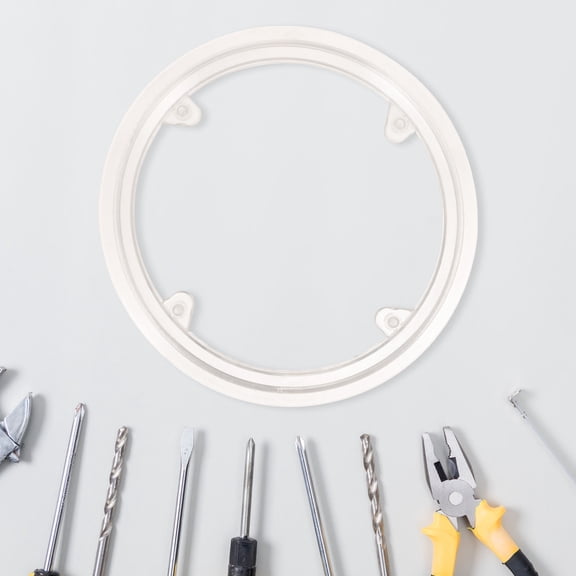 PTOOTP Bike Chainring Guard PVC Mountain Bike Chain Protector White