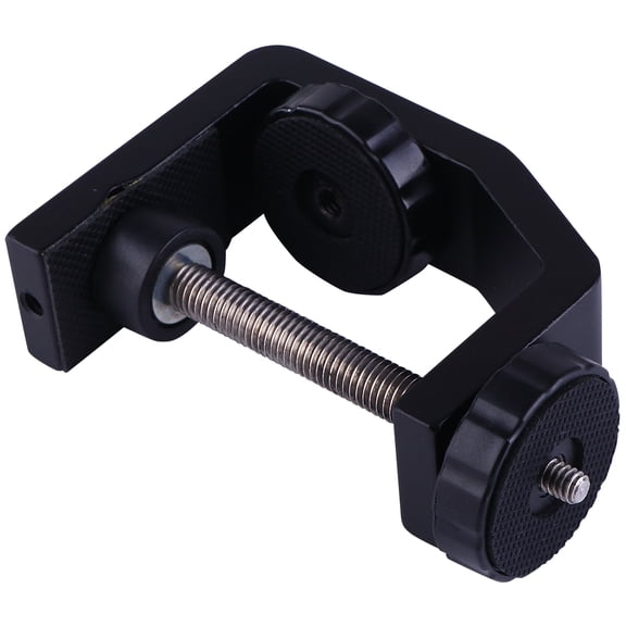 PTOOTP Black Aluminum C-Clamp Desktop Mount Clamp for Camera Microscope Telescope Spotting Scope