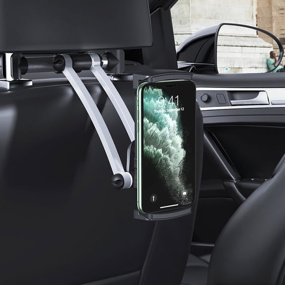 PTOOTP Black Car Headrest Phone Racks for Convenient and Safe Travel Viewing