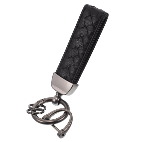 PTOOTP Black Stylish Car Keychain for Men Durable Antiloss Key Ring Pendant Backpack Purse Decoration