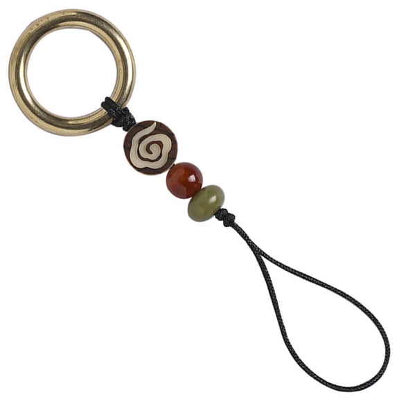 PTOOTP Brass Woven Phone Strap with Chinese Style Design for Mobile Phones and Cameras