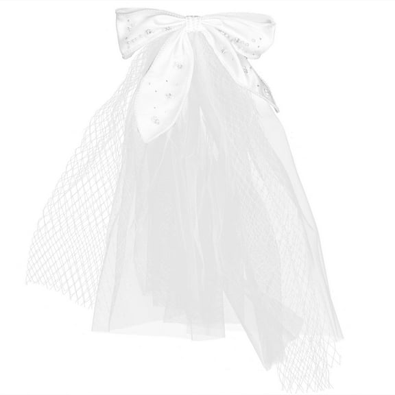PTOOTP Bridal Veil White Lace Shoulder Length Reusable Wedding Veil Elegant Design for Brides
