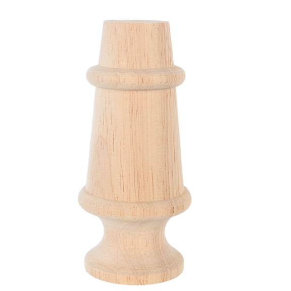PTOOTP Brown Solid Wood Coffee Table Legs with Carved Decorative Furniture Support