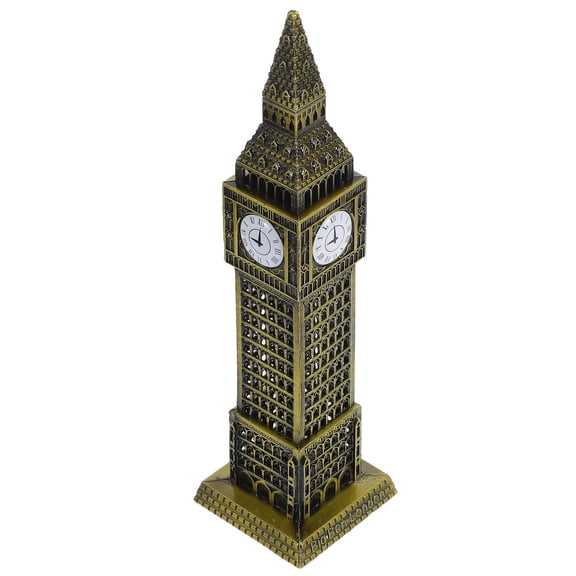 PTOOTP Vintage London Souvenir Ornament, Large Decorative Golden Zinc Home Decor