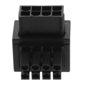 PTOOTP Motherboard Power Turn Adapter 8-Pin 90-Degree Black Plastic for Connection