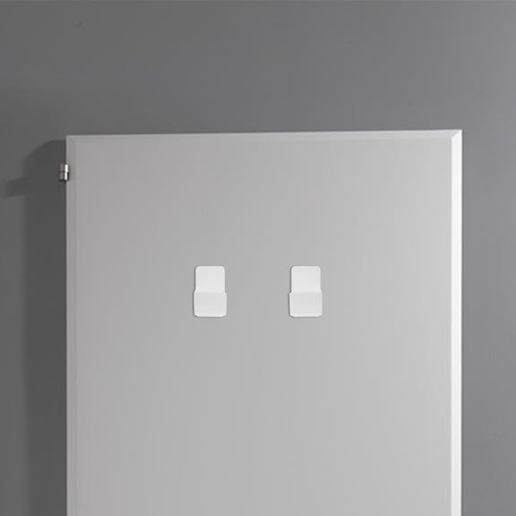 PTOOTP Plastic Kitchen Organizer for Fridge Door, White, Space-Saving Trash Bag Holder