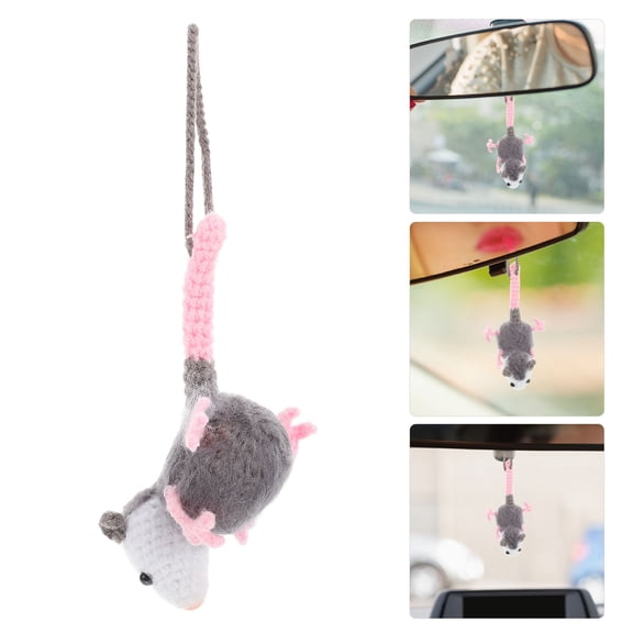 PTOOTP Car Interior Mirror Accessories Opossum Shape Aesthetic Design Multi 1 Pcs