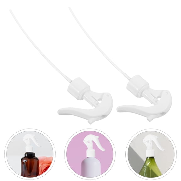PTOOTP Car Owners 12Pcs White Trigger Spray Nozzles for Car Detailing and Watering Cans with Plastic Material