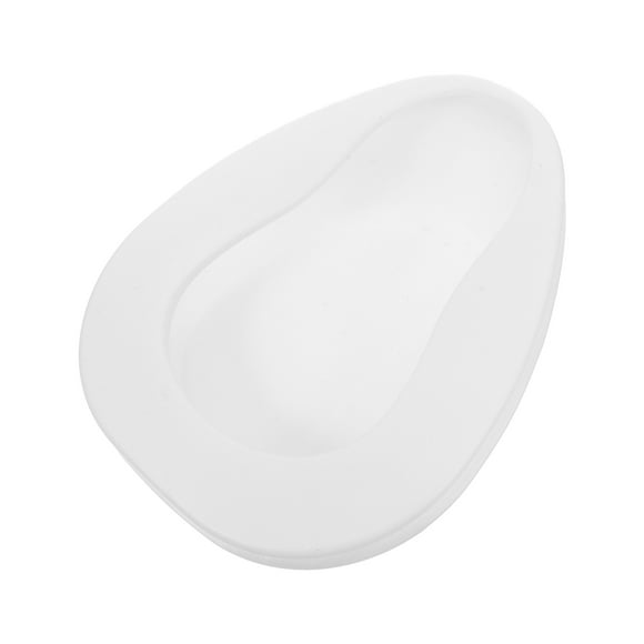 PTOOTP Portable Female Urinal - White PE Bedpan for Women, 1 Pack, Patient Care, Travel, Home & Outdoor Use