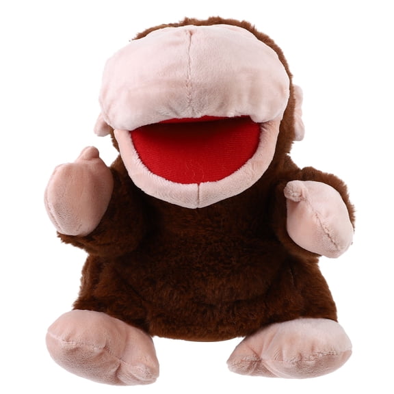 PTOOTP Cartoon Animal Hand Puppet Monkey for Kids and Families Use during Storytelling 1Pcs