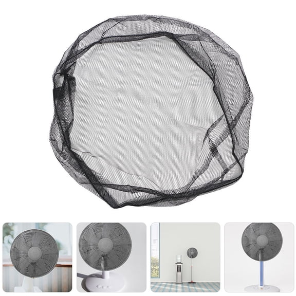 PTOOTP Polyester Mesh Fan Cover Washable Elastic Opening Protective Net for Household Fans