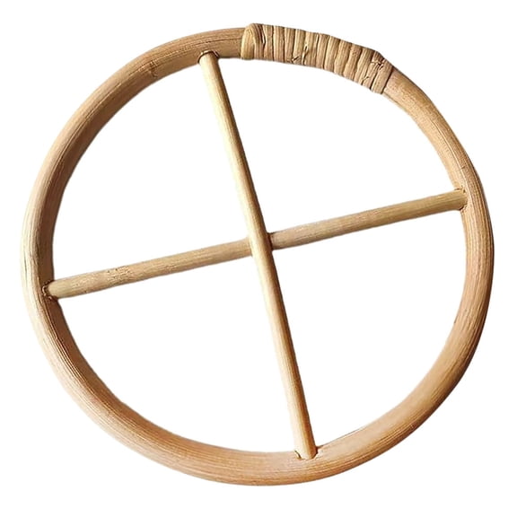 PTOOTP Wood Craft for Wind Chime Parts Replacement, Khaki Color, 1 Set, and Lightweight