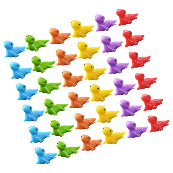 PTOOTP Cute Resin Lizard Figurines Assorted Colors for Garden Lawn Decor 60Pcs