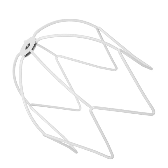 PTOOTP White French Vintage Metal Crystal Table Lamp Frame with Wire Cage for Home Lighting