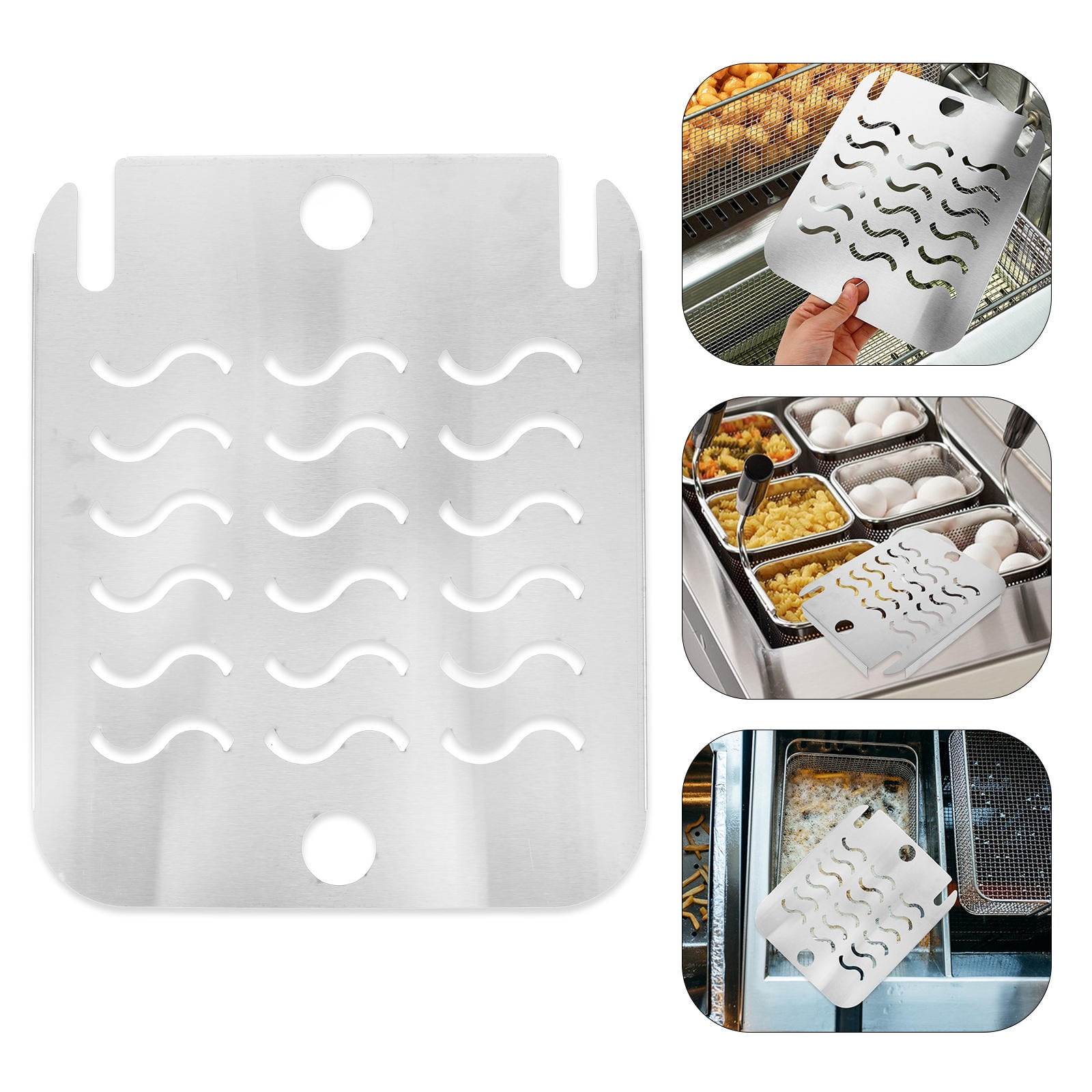 PTOOTP Stainless Steel Fryer Strainer and Frying Pan Splatter Screen ...