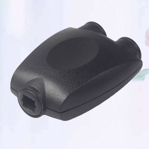 PTOOTP Digital Optical Audio Splitter Black Spdif Adapter One Input Two Outputs for Audio Devices