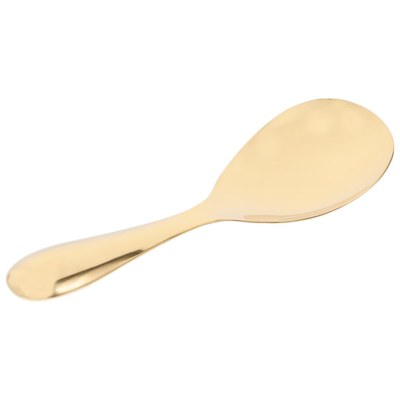 PTOOTP Elegant Plated Gold 304 Stainless Steel Serving Spoon for Versatile Kitchen Use