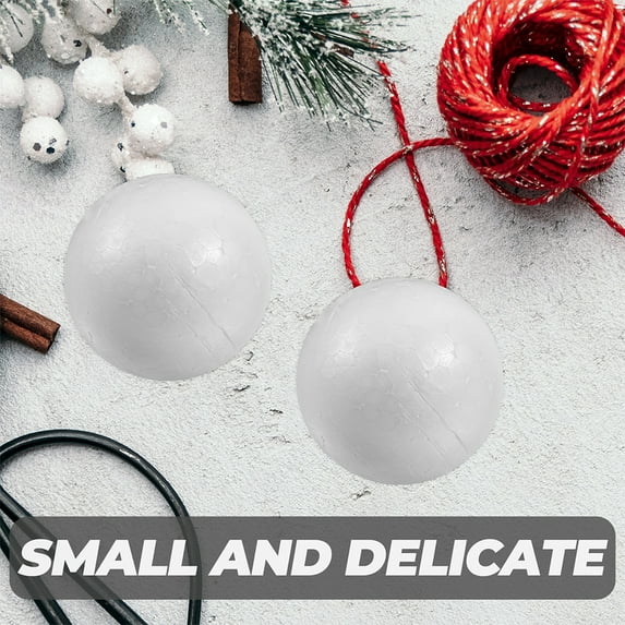 PTOOTP Diy Wedding Foams Balls 25Pcs White Round For Special Occasions Decorative Supplies