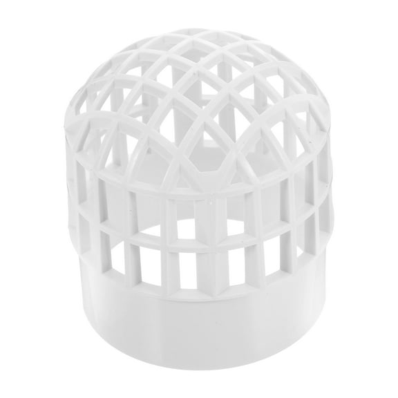 PTOOTP Beige PVC Gutter Guard for Efficient Drainage and Debris Prevention, Weather-Resistant