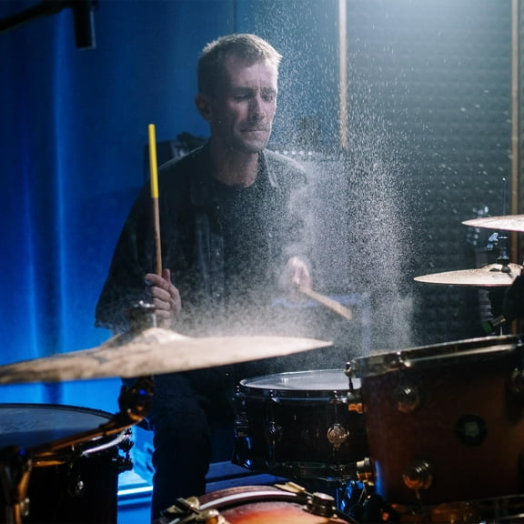 PTOOTP 2pcs Yellow Silicone Drumstick Tips for Quiet Practice, Noise Reduction, Drum Accessories, and Flexible