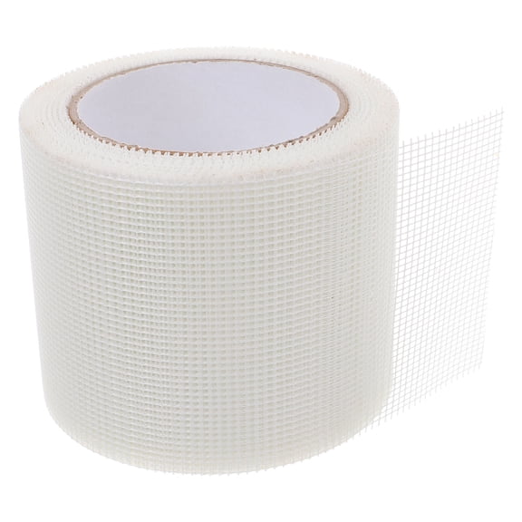 PTOOTP Self-Adhesive Fiberglass Drywall Mesh Tape, White, for Wall Crack Repair, Seam Patching, Home Improvement Projects