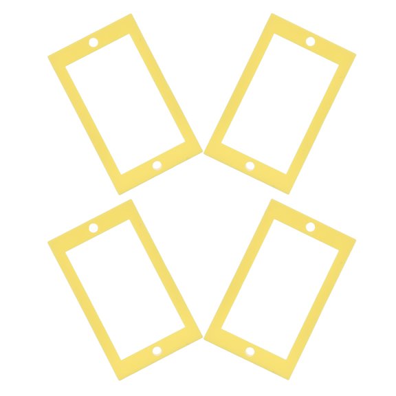 PTOOTP Durable Yellow Single Gang Outlet Box Extender with Screw Set for Secure Installation