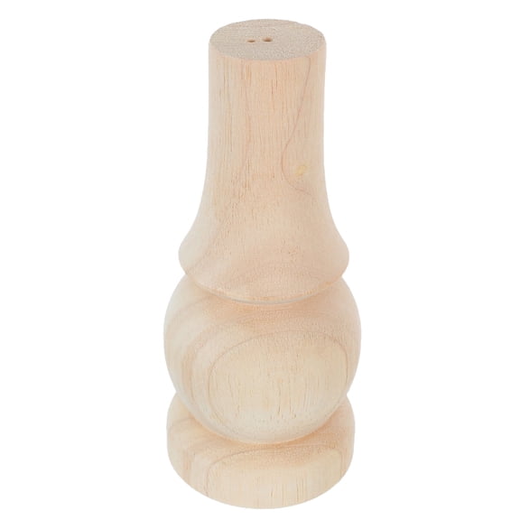 PTOOTP Brown Solid Wood Carved Bun Feet Decorative Legs for Furniture and Home Use