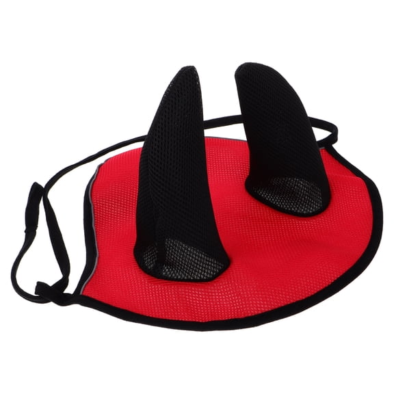 PTOOTP Equine Fly Mask Red Breathable Ear Bonnet Durable Mesh Fabric Horse Equipment