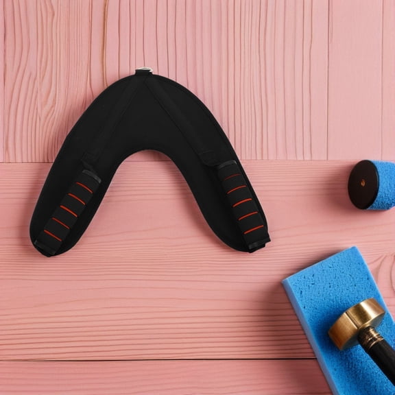 PTOOTP Clench Band Handle Ab Harness Black Eva Foam for Indoor Gym 1Set