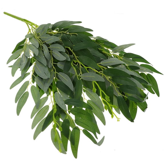 PTOOTP Artificial Greenery Stems Set for Home Wedding Decoration Bulk Green Leaves