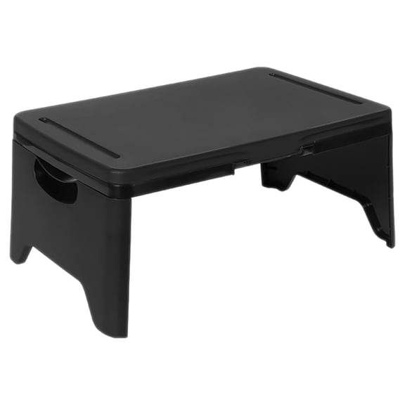 PTOOTP Folding Lap Desk Laptop Computer Stand Bed Tray Portable Breakfast Table Plastic Serving Tray For Bed Couch Sofa Floor For Home Dorm Black