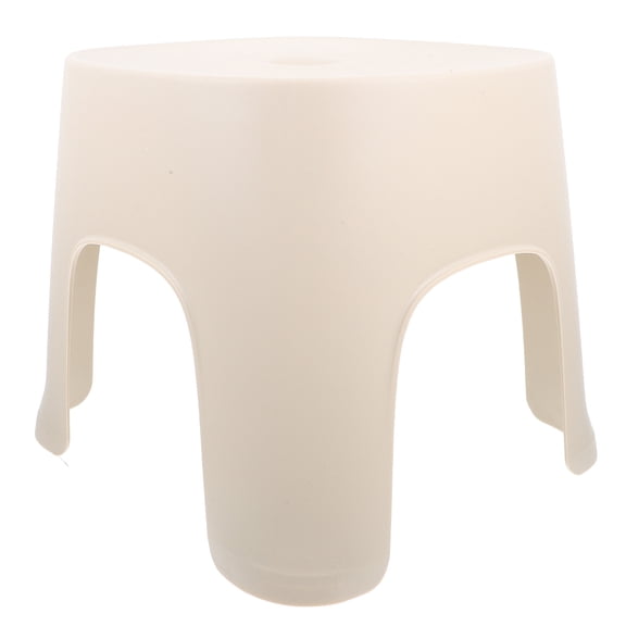 PTOOTP Foot Step Stool PVC Stable Seating Beige 1Pcs for Children
