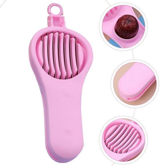 PTOOTP Cherry Pitter and Slicer Multi-Use Kitchen Tool Stainless Steel Fruit Pitter