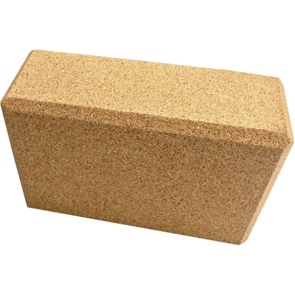 PTOOTP Golden Yoga Block for Sports Use High Density Natural Oak Material 6.5 x 3.5 x 9 inches