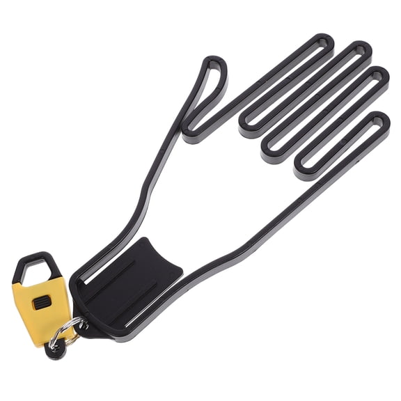PTOOTP Yellow Plastic Golf Glove Holder Rack - Shape Support and Odor Prevention for Golf Gloves