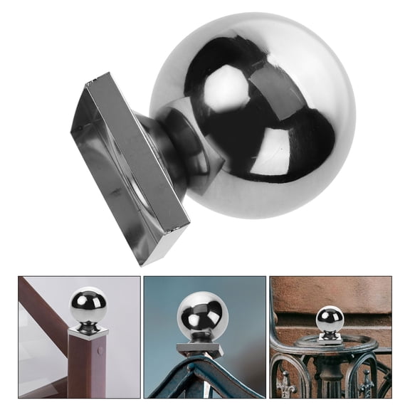 PTOOTP Stainless Steel Handrail End Cap for Guardrail Posts, Metal Rail Caps with Easy Installation