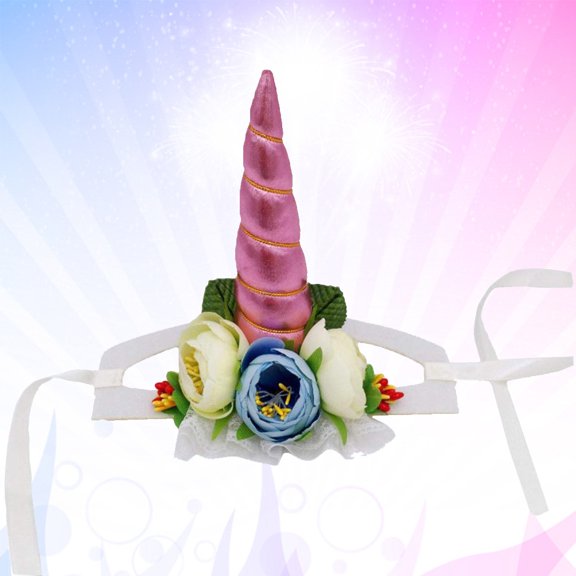 PTOOTP Hats For Pets Unicorn Pet Hat Cloth 1Pcs for Masquerade Events
