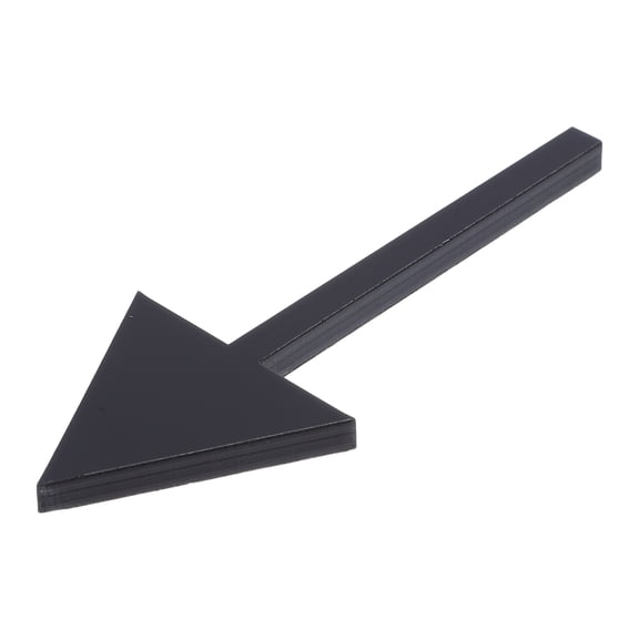 PTOOTP Black Acrylic Directional Sign, High Visibility, Peel and Stick, for Home Wayfinding